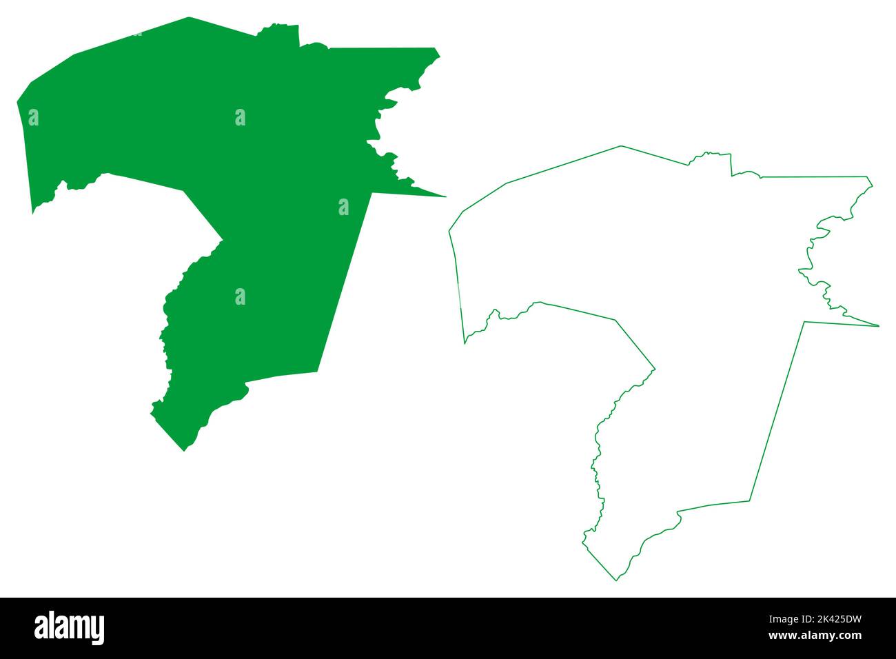 Coreau municipality (Ceará state, Municipalities of Brazil, Federative Republic of Brazil) map vector illustration, scribble sketch Coreaú map Stock Vector