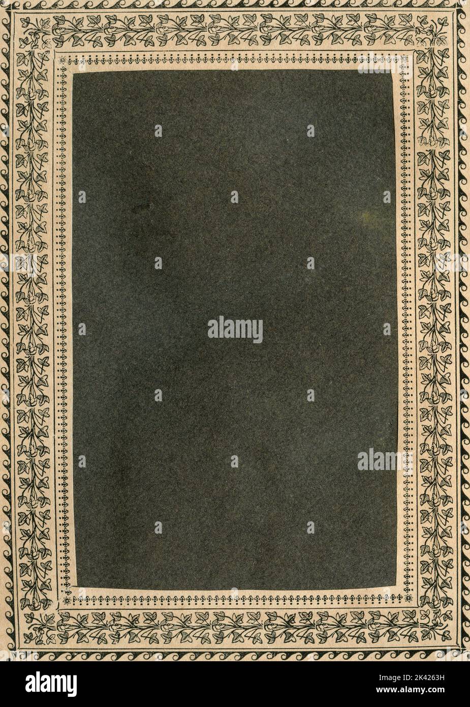 Empty Frame of the 1700s Stock Photo