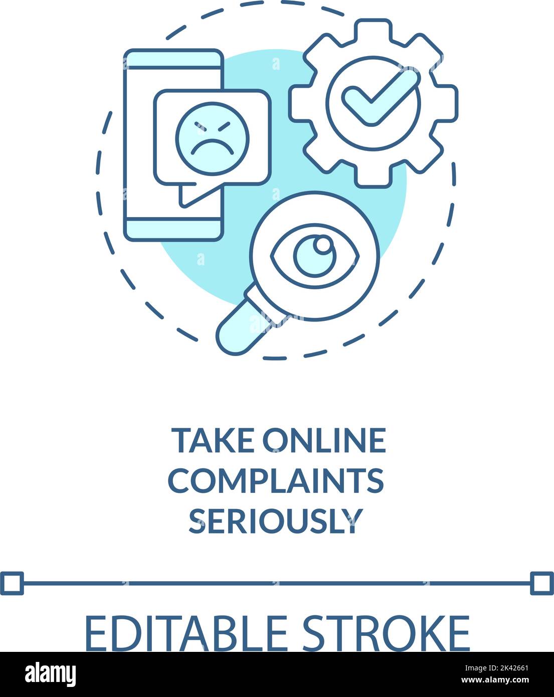 Customer complaints business symbol Stock Vector Images Alamy