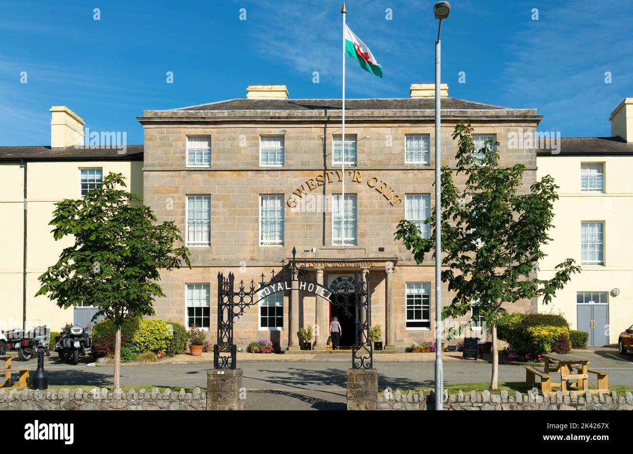 The Celtic Royal Hotel, Bangor Street, Caernarfon, North Wales. Image taken in July 2022. Stock Photo
