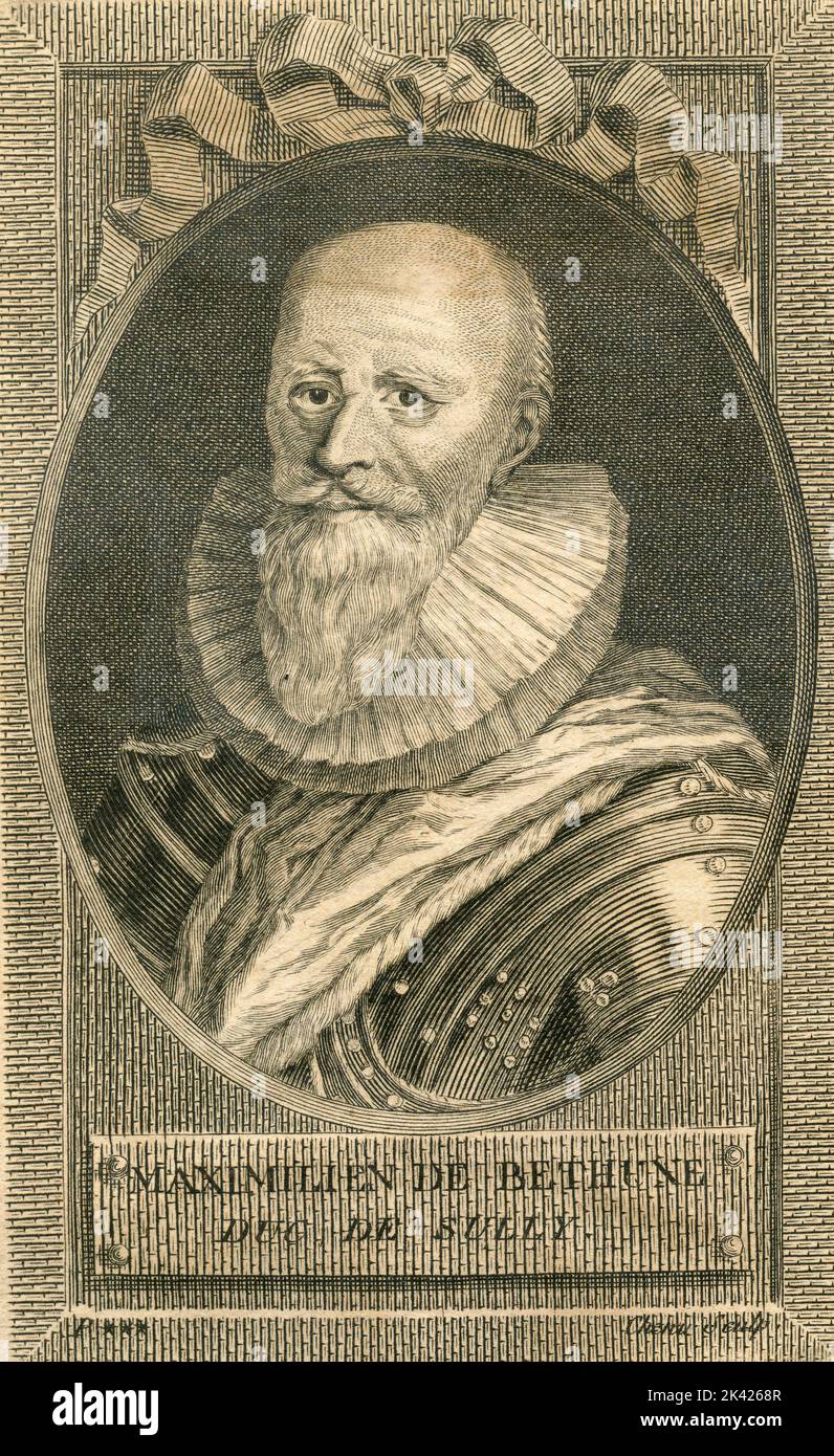 Portrait of French Chief Minister Maximilien de Bethune, Duke of Sully