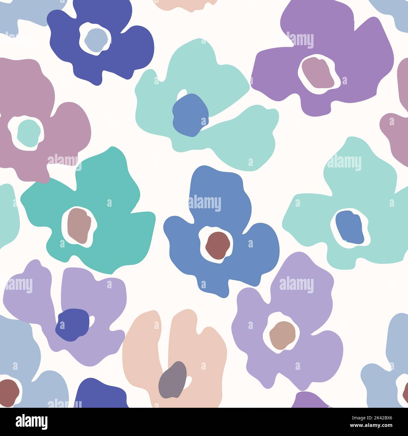 Seamless floral pattern with roses based on traditional folk art ...