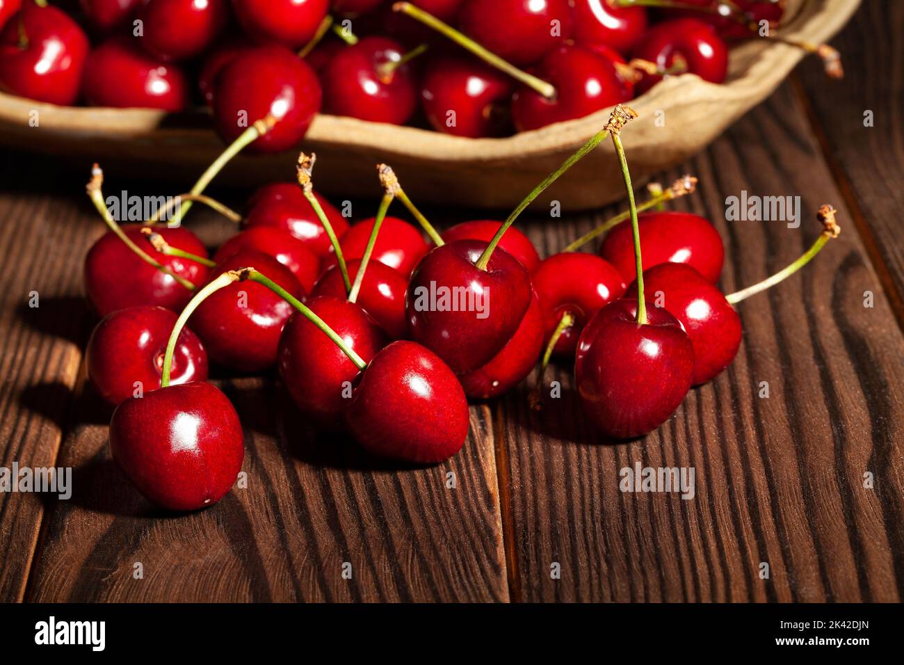Cherries background hires stock photography and images Alamy