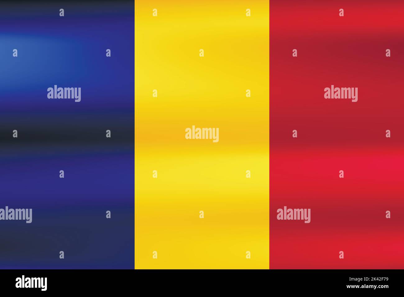 Flag of Romania. Romanian national symbol in official colors. Template ...
