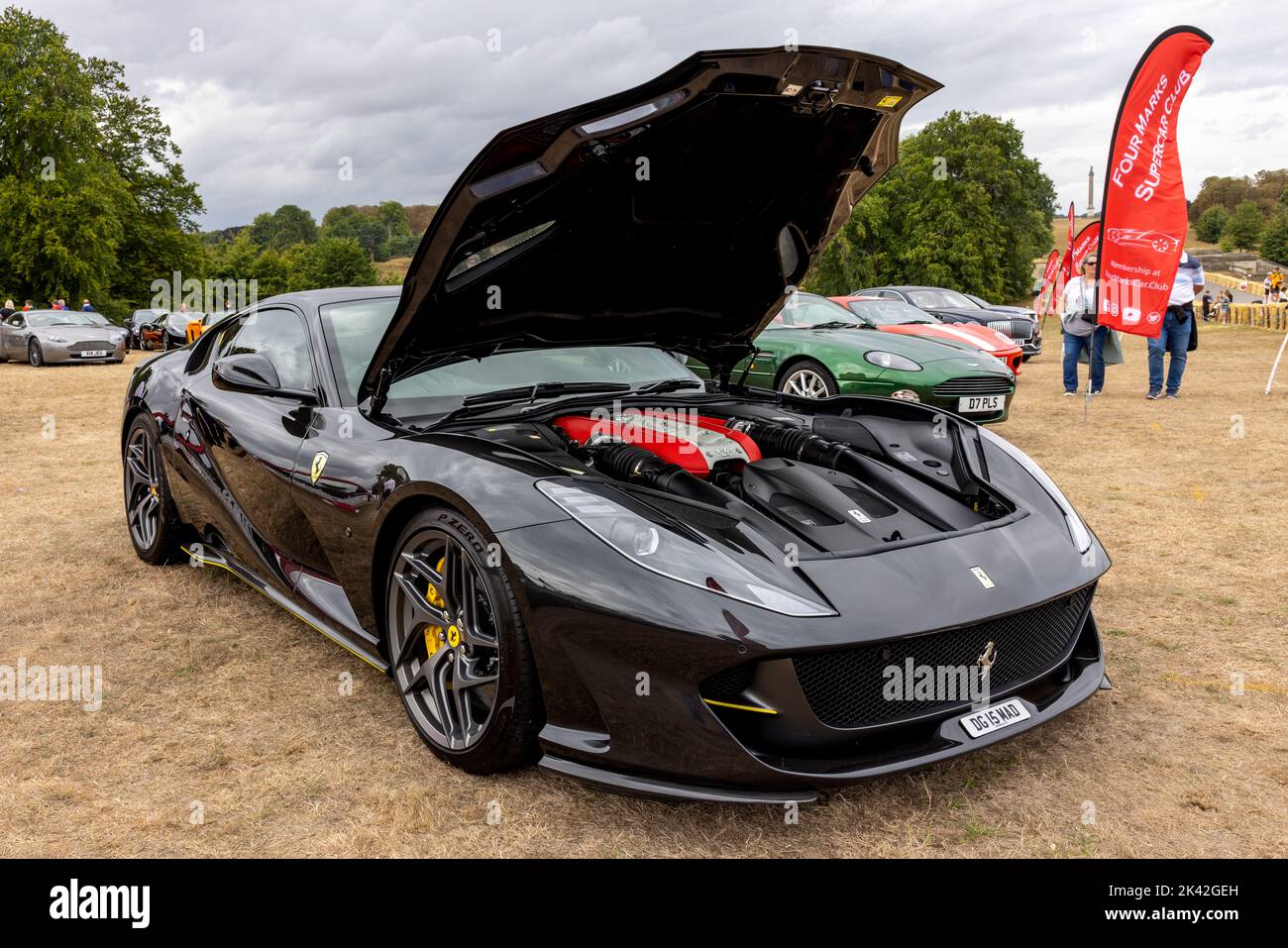 Ferrari 812 Superfast, on display at the Salon Privé Concours d’Elégance motor show held at Blenheim Palace Stock Photo