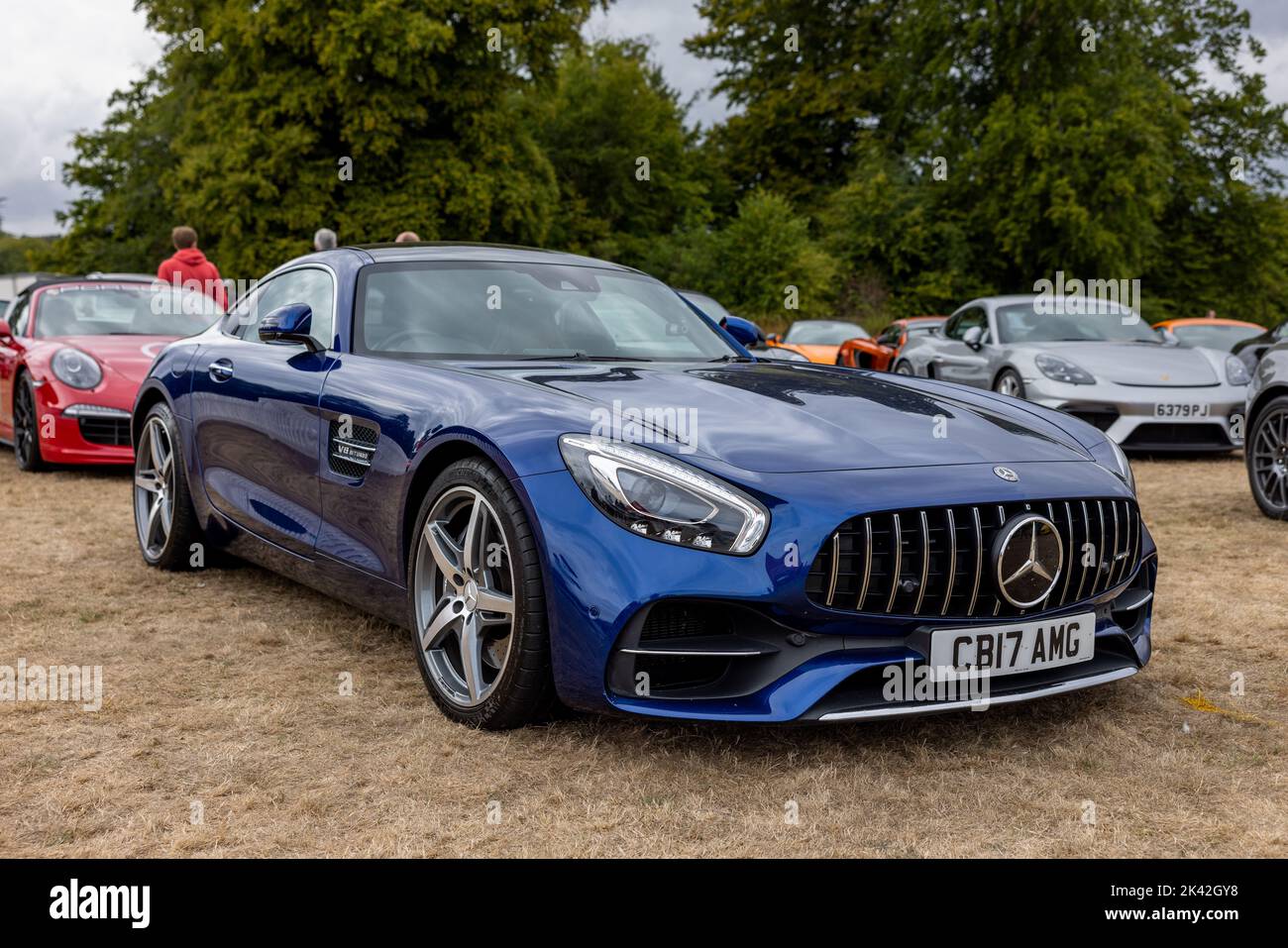 2017 Mercedes AMG GT, on display at the Supercar Club motor show held at Blenheim Palace Stock Photo