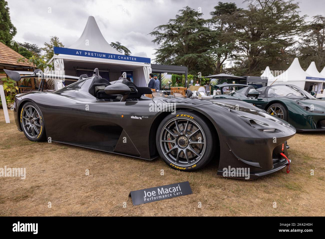 Dallara Stradale Italian sports car on display at the Salon Privé Concours d’Elégance motor show held at Blenheim Palace Stock Photo