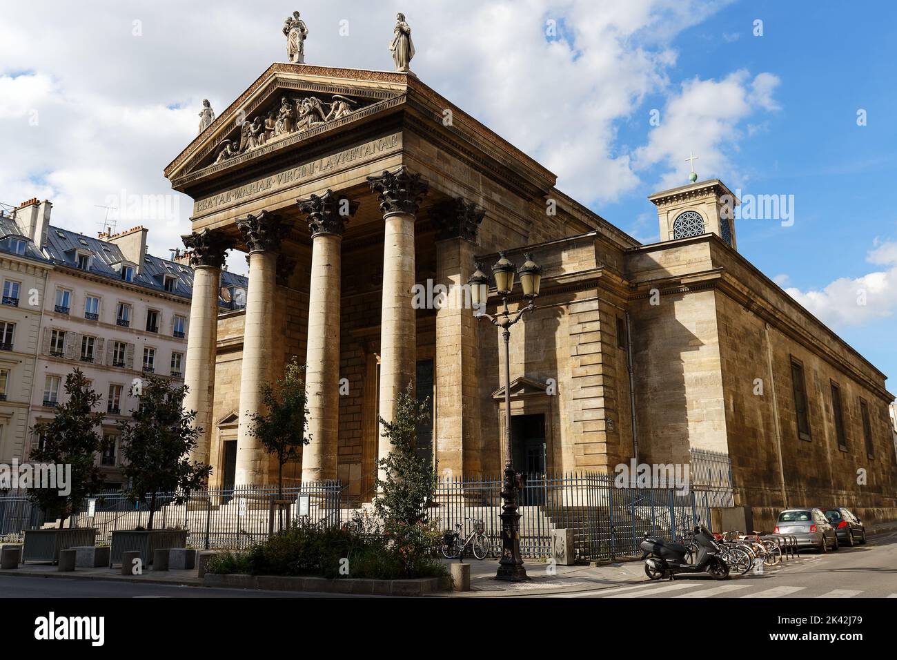 The Notre Dame de Lorette is a neoclassical church in the 9th arrondissement of Paris. France
