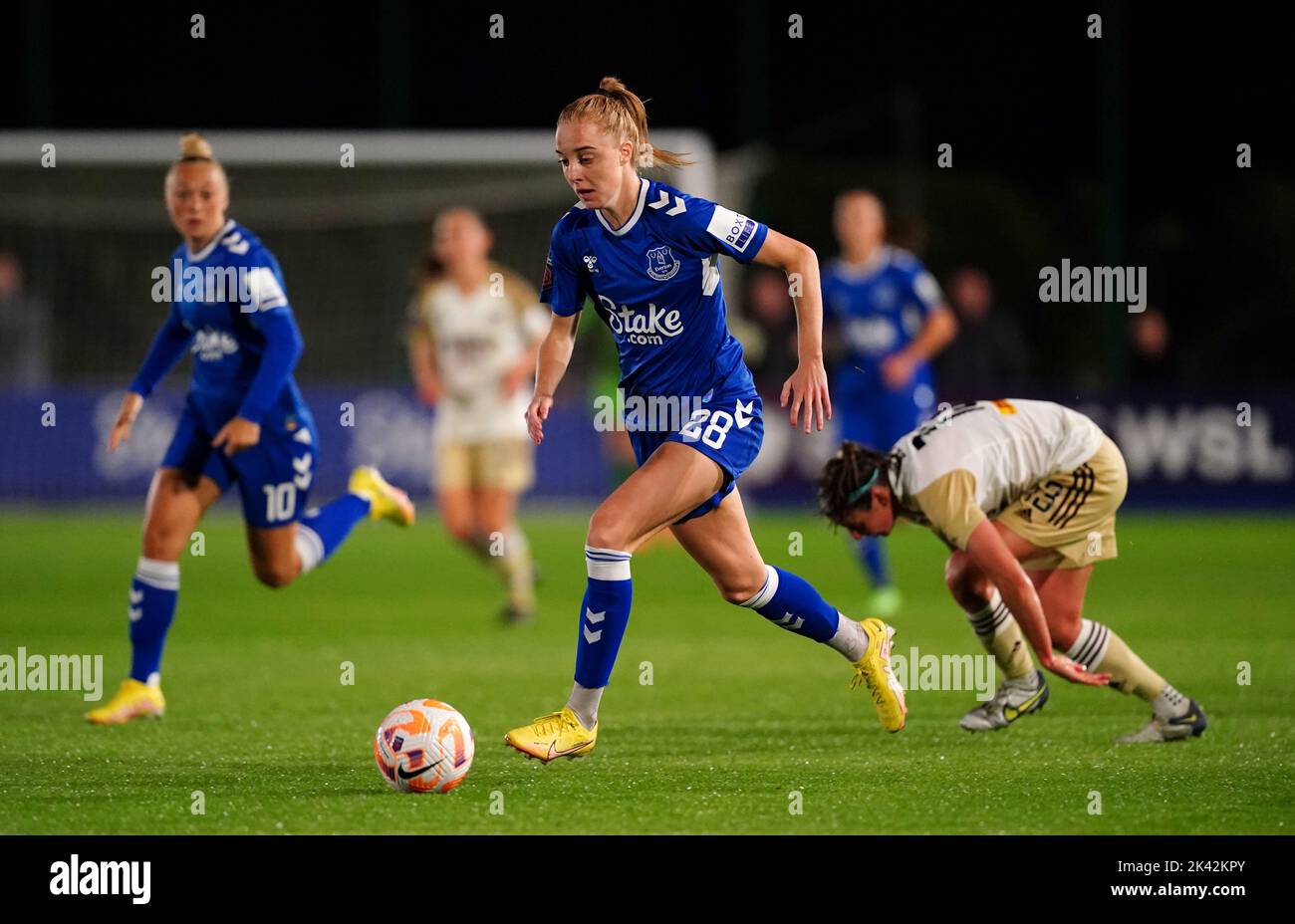 Everton's Karen Holmgaard during the Barclays Women's Super League match at Walton Hall Park, Liverpool. Picture date: Thursday September 29, 2022. Stock Photo