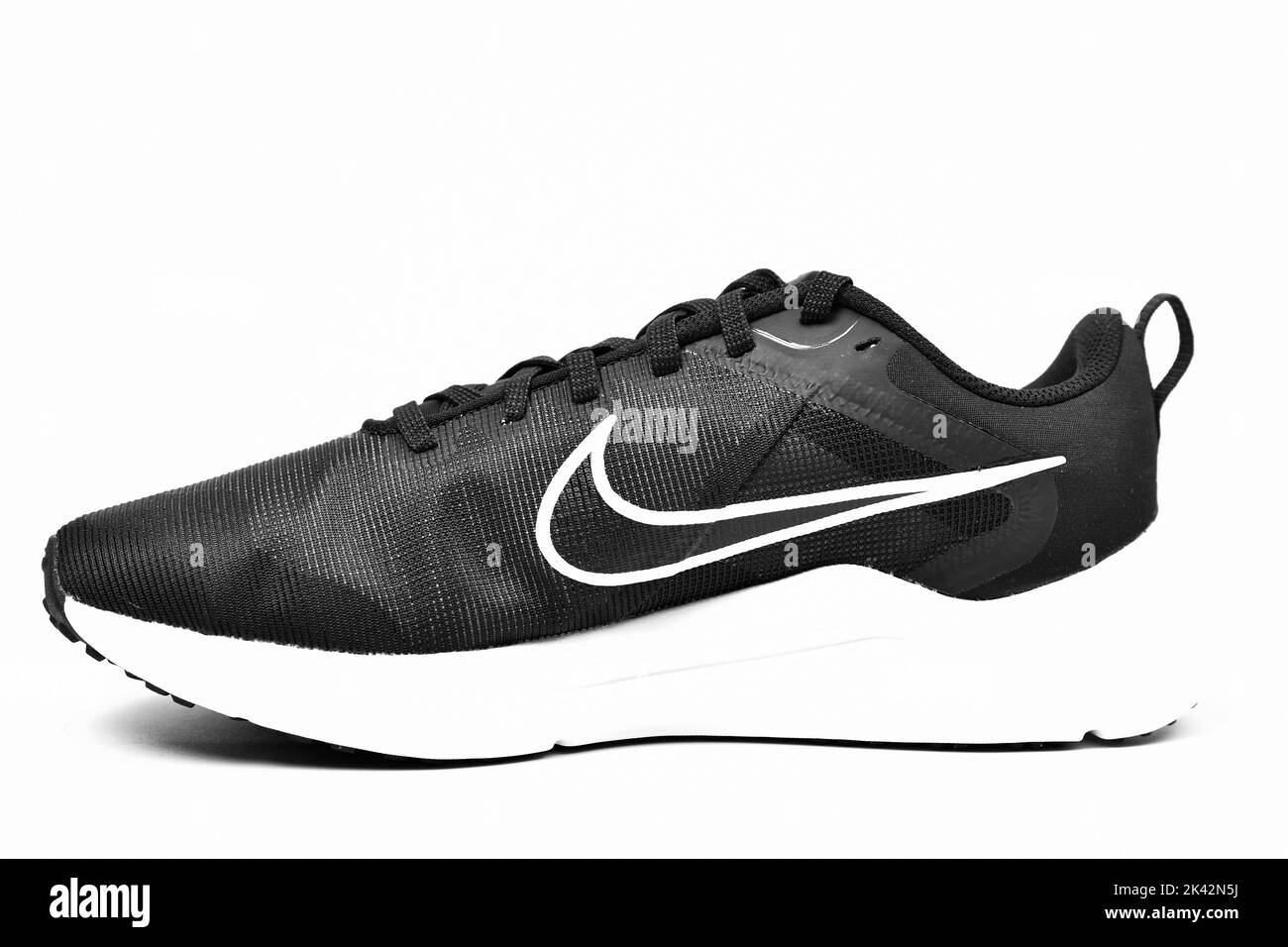 New Delhi, India - 29 September 2022 : Nike Running Shoe Isolated on White Background Stock Photo