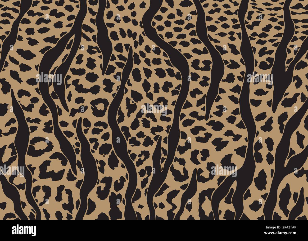 Leopard zebra pattern design. Vector illustration background. Stock Vector