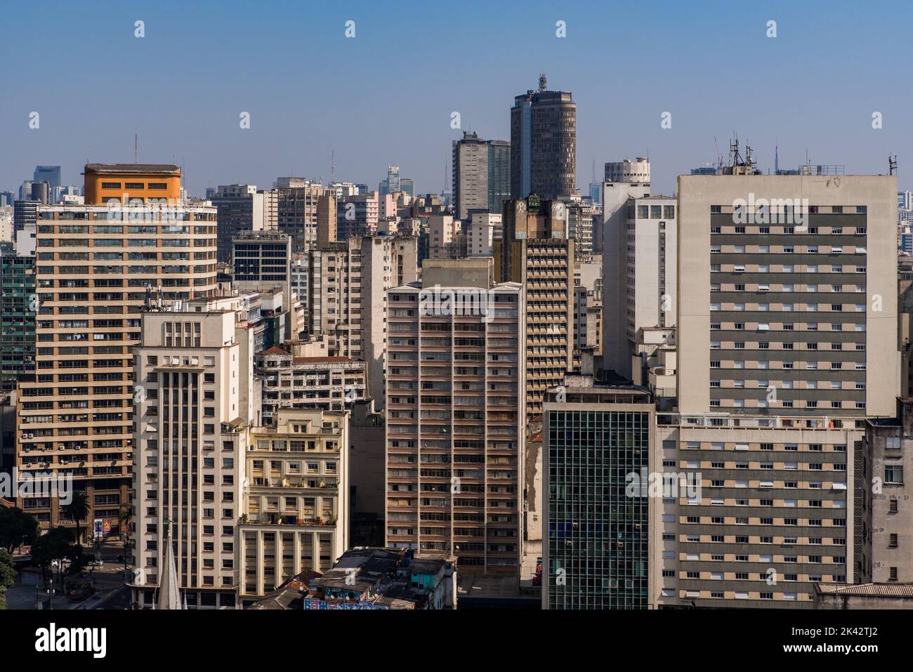 High Rise Buildings of Sao Paulo City Downtown Stock Photo - Alamy