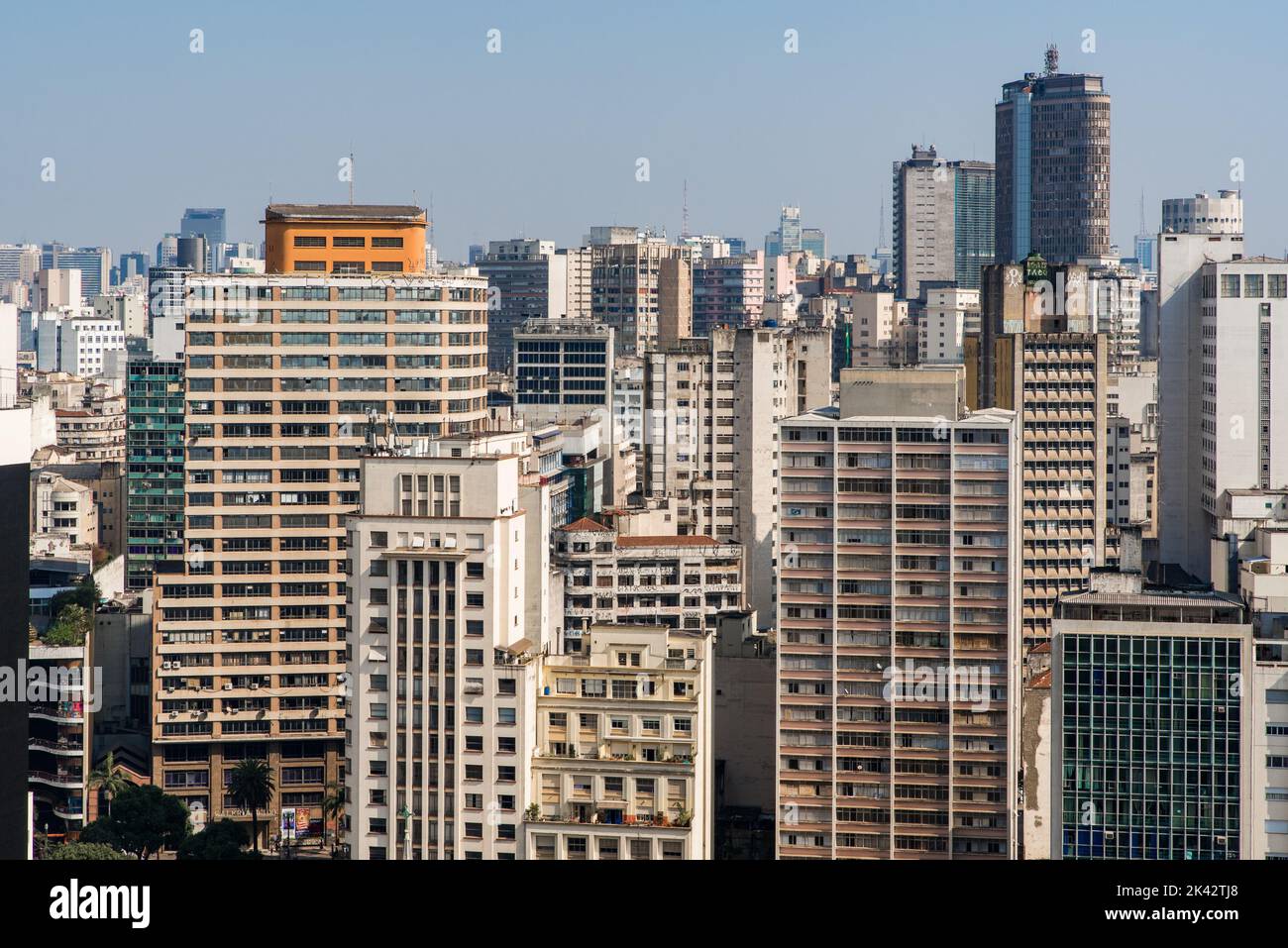 High Rise Buildings of Sao Paulo City Downtown Stock Photo - Alamy