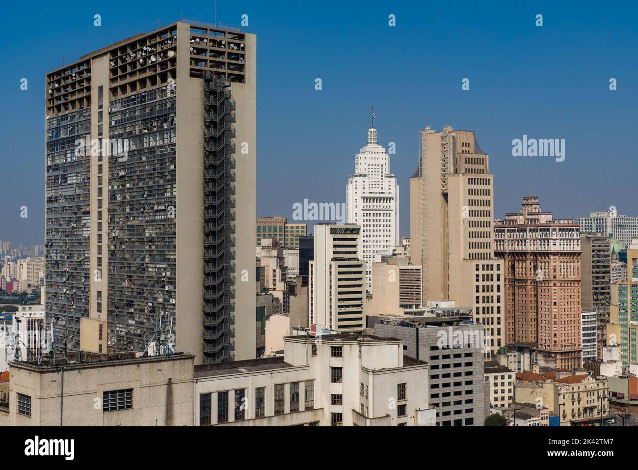 High Rise Buildings of Sao Paulo City Downtown Stock Photo - Alamy