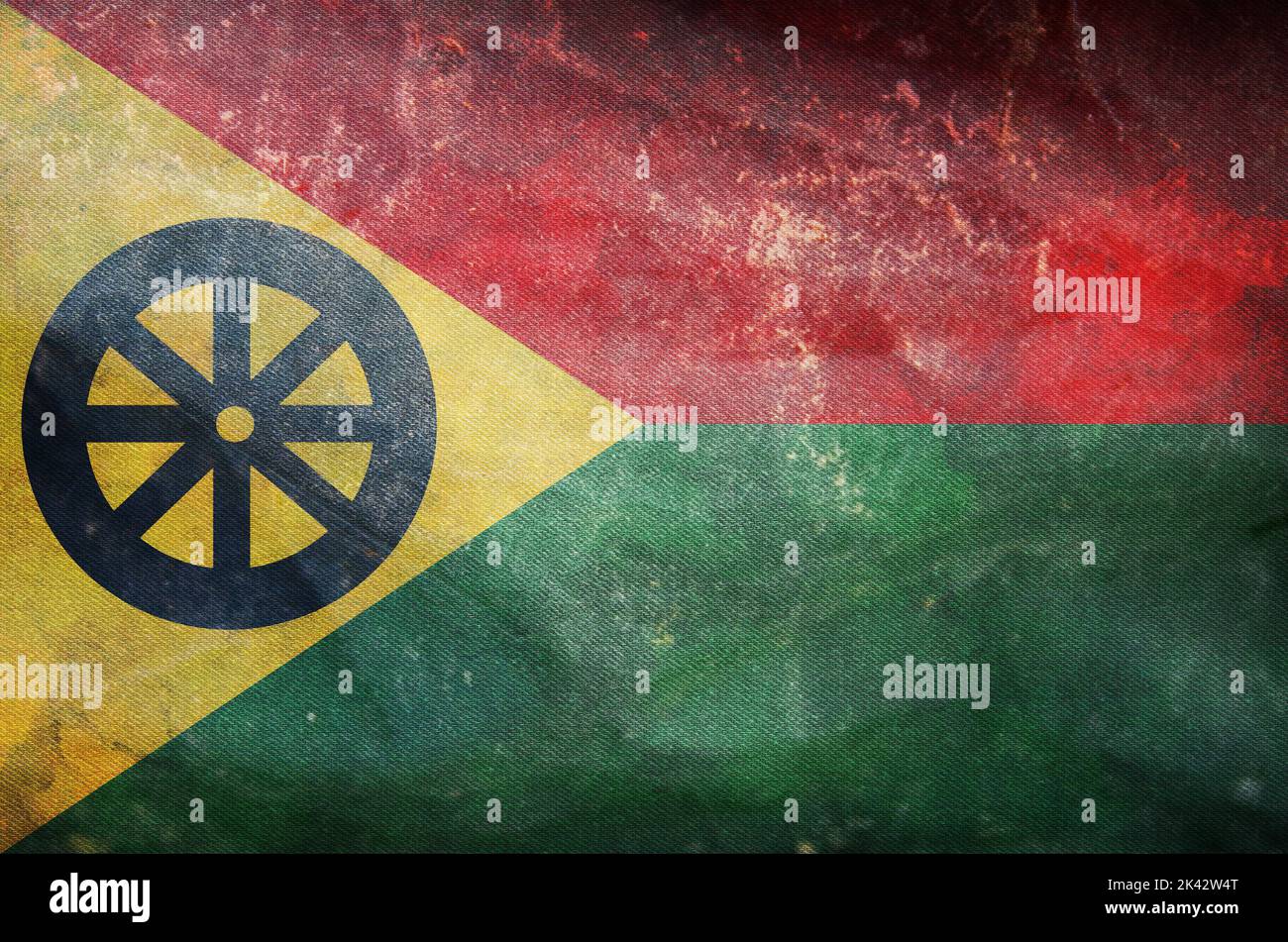 retro flag of Anglo Frisian peoples Westereenders with grunge texture ...