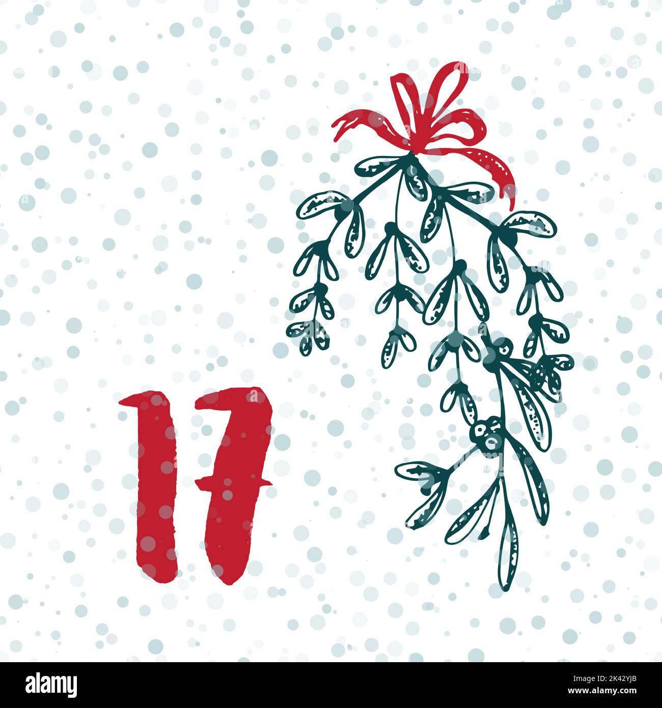 Page Advent Calendar 25 days of Christmas with space for text Stock ...