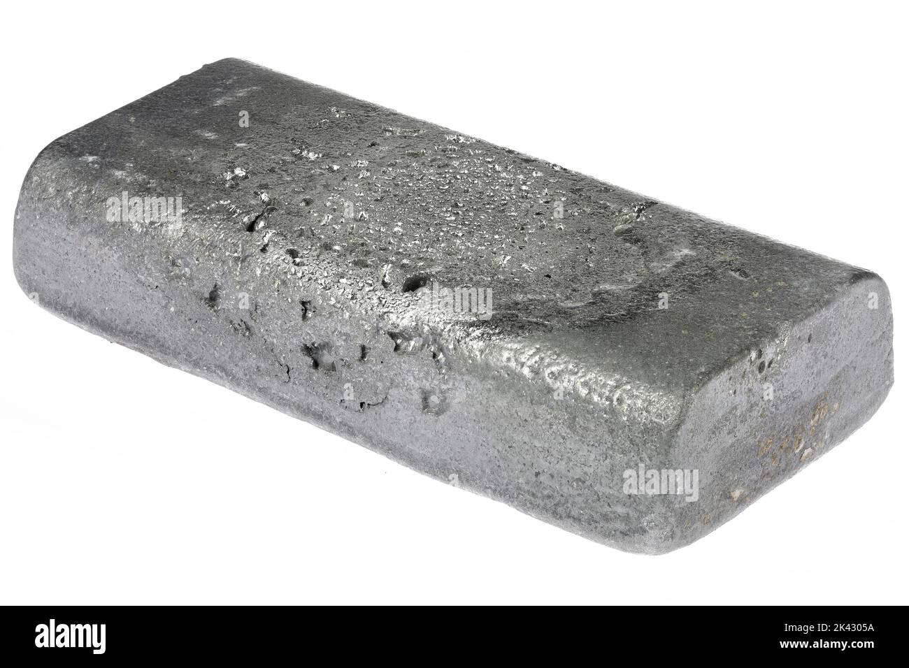 99.65% fine antimony isolated on white background Stock Photo