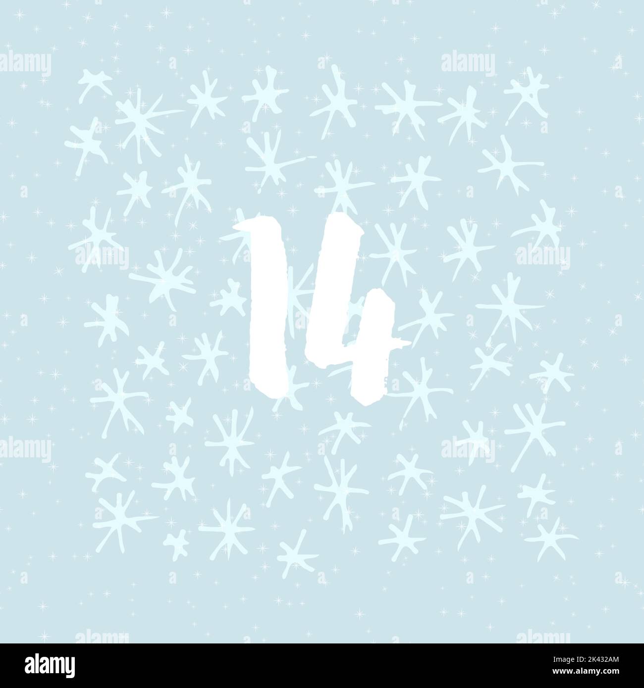 Page Advent Calendar 25 days of Christmas with space for text Stock ...