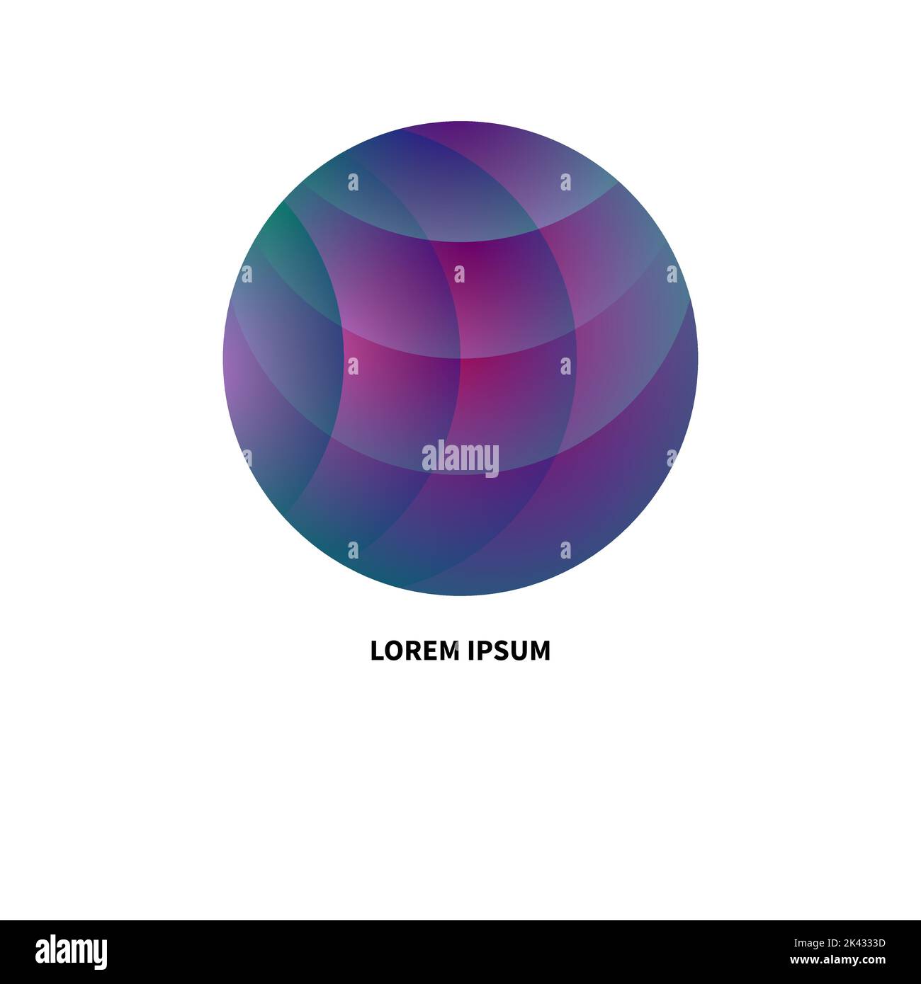 logo, communication icon, concept. Round