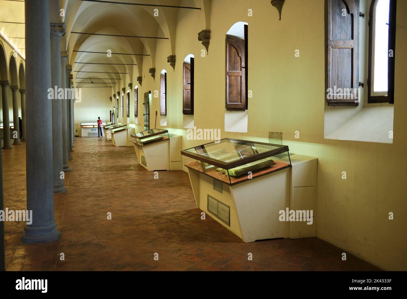 Library of the San Marco Museum in Florence Italy Stock Photo