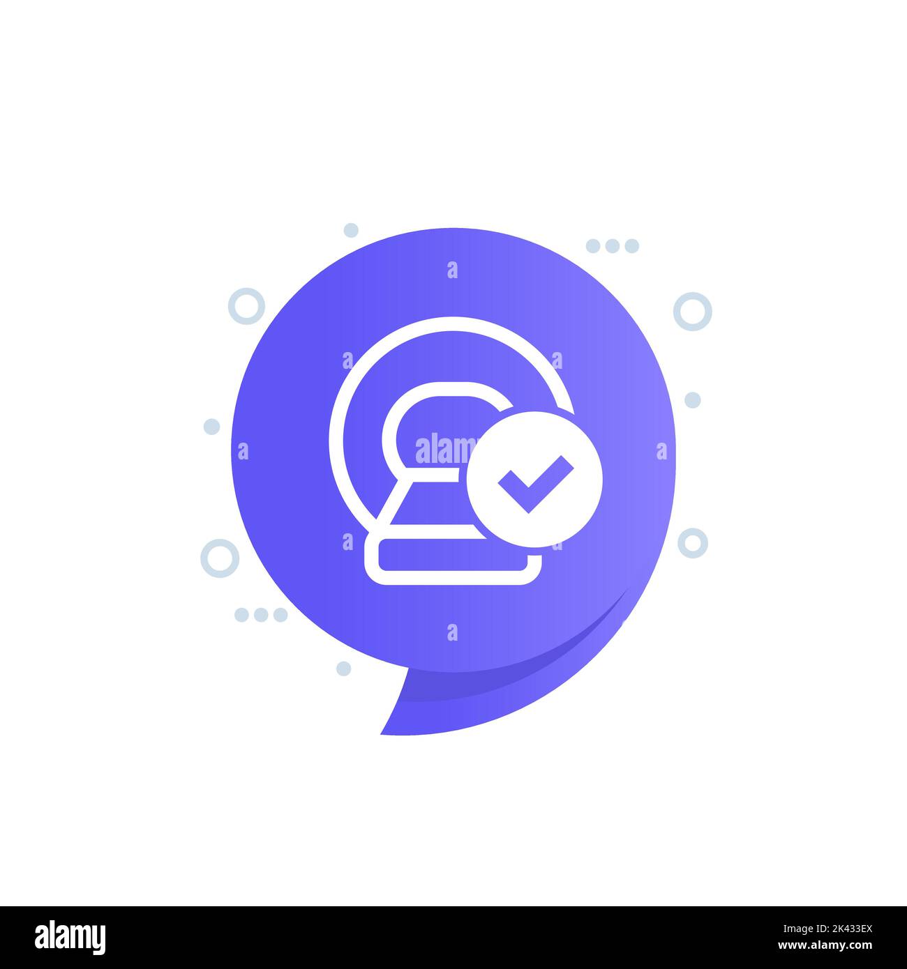 MRI scanner icon with checkmark Stock Vector Image & Art - Alamy