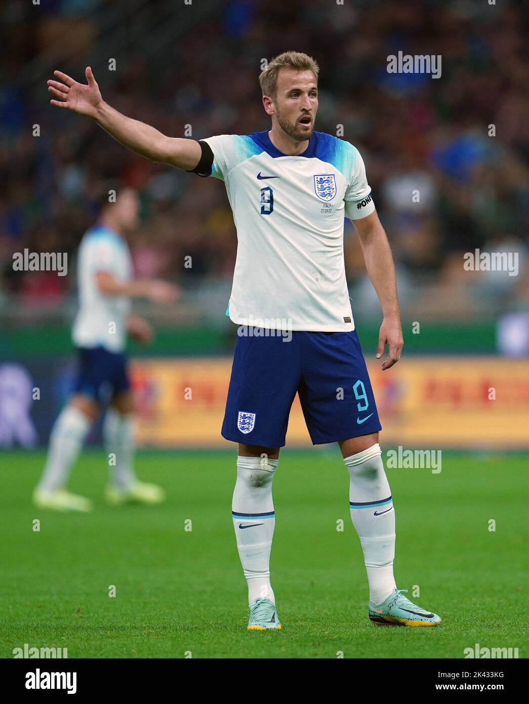 England's Harry Kane during the UEFA Nations League Group C Match at San Siro Stadium, Italy. Picture date: Friday September 23, 2022. Stock Photo