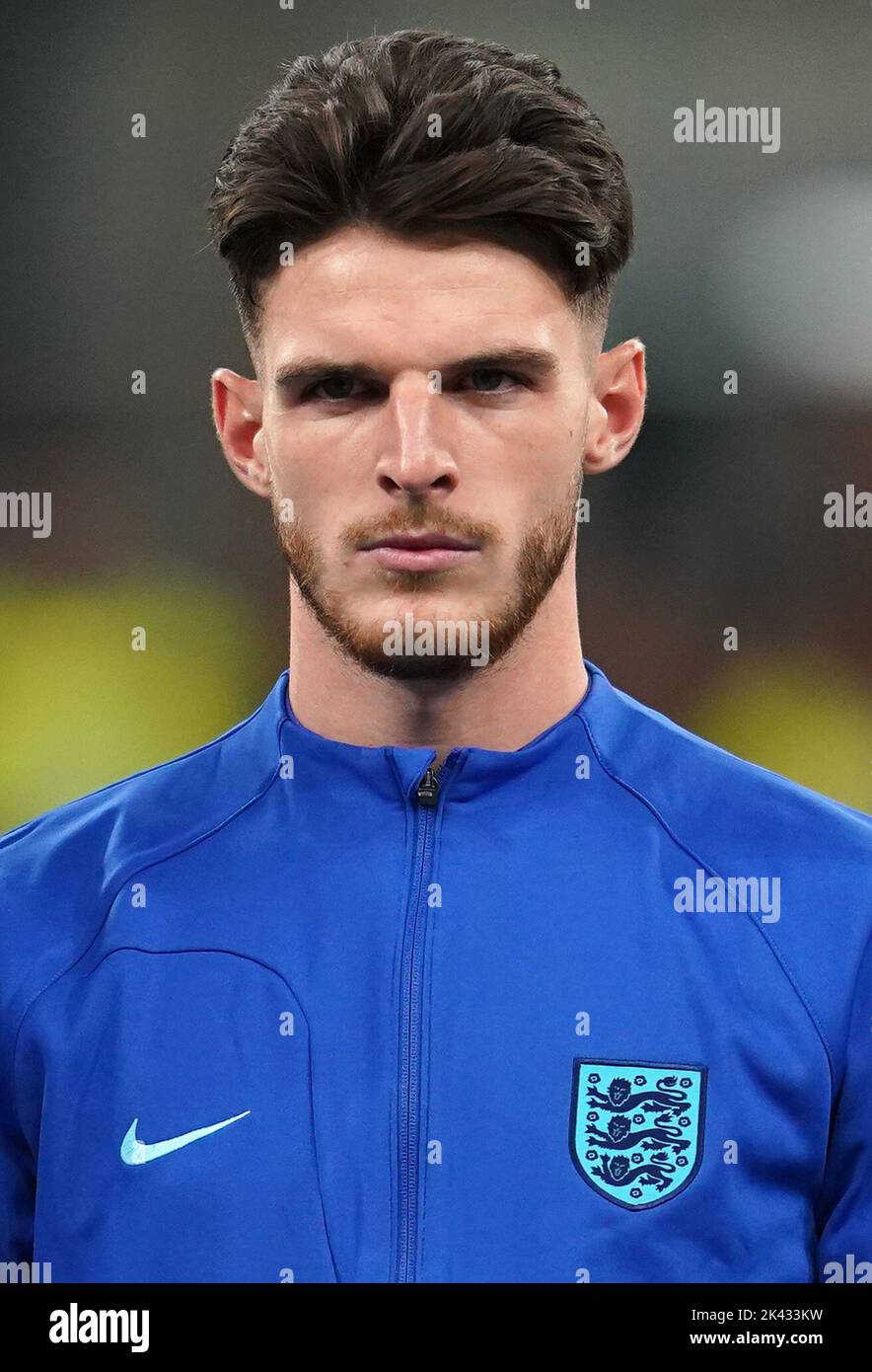 England's Declan Rice before the UEFA Nations League Group C Match at San Siro Stadium, Italy. Picture date: Friday September 23, 2022. Stock Photo