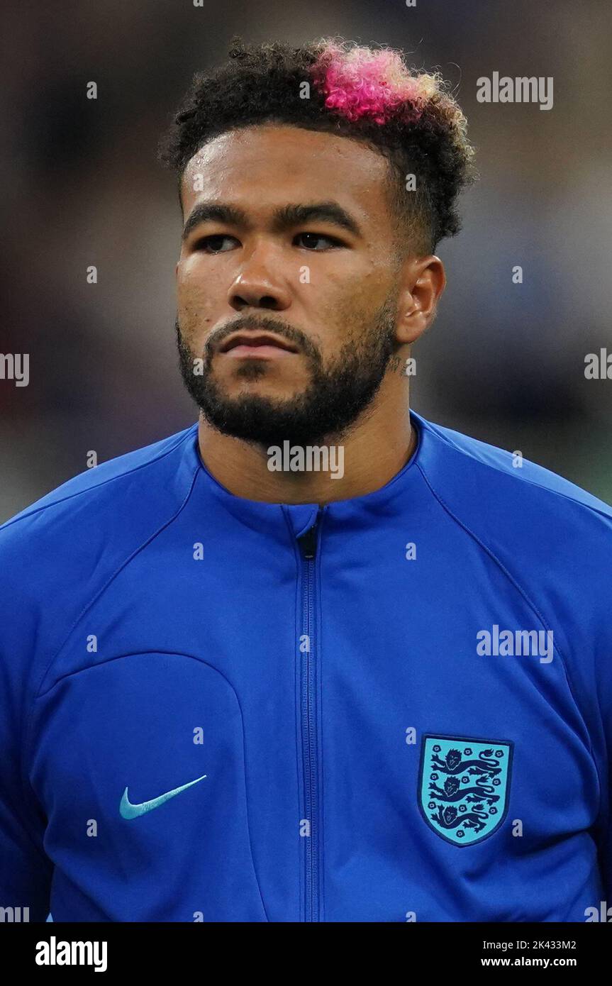 England's Reece James before the UEFA Nations League Group C Match at San Siro Stadium, Italy. Picture date: Friday September 23, 2022. Stock Photo