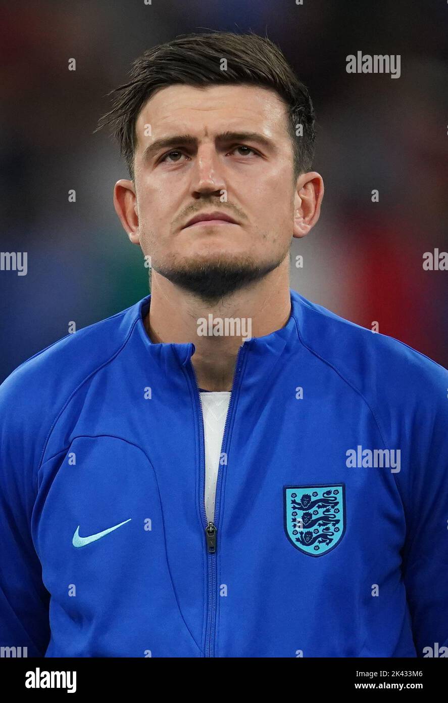 England's Harry Maguire before the UEFA Nations League Group C Match at San Siro Stadium, Italy. Picture date: Friday September 23, 2022. Stock Photo