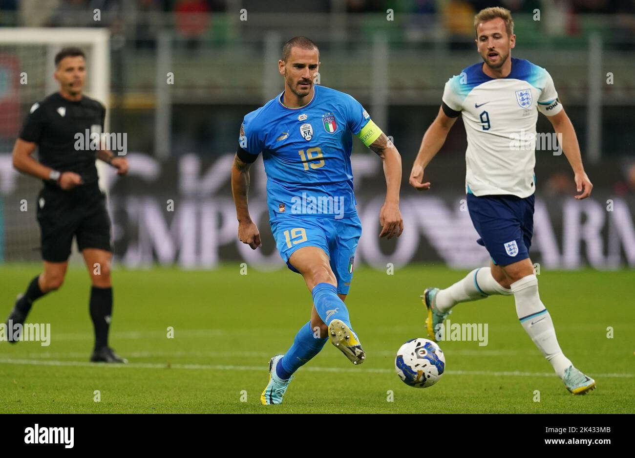 Italy's Leonardo Bonucci during the UEFA Nations League Group C Match at San Siro Stadium, Italy. Picture date: Friday September 23, 2022. Stock Photo