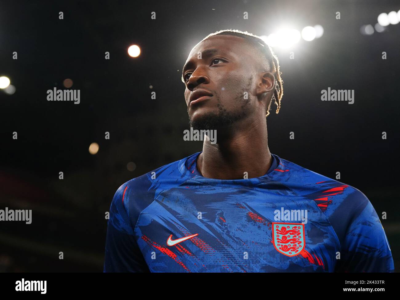 England's Tammy Abraham before the UEFA Nations League Group C Match at San Siro Stadium, Italy. Picture date: Friday September 23, 2022. Stock Photo