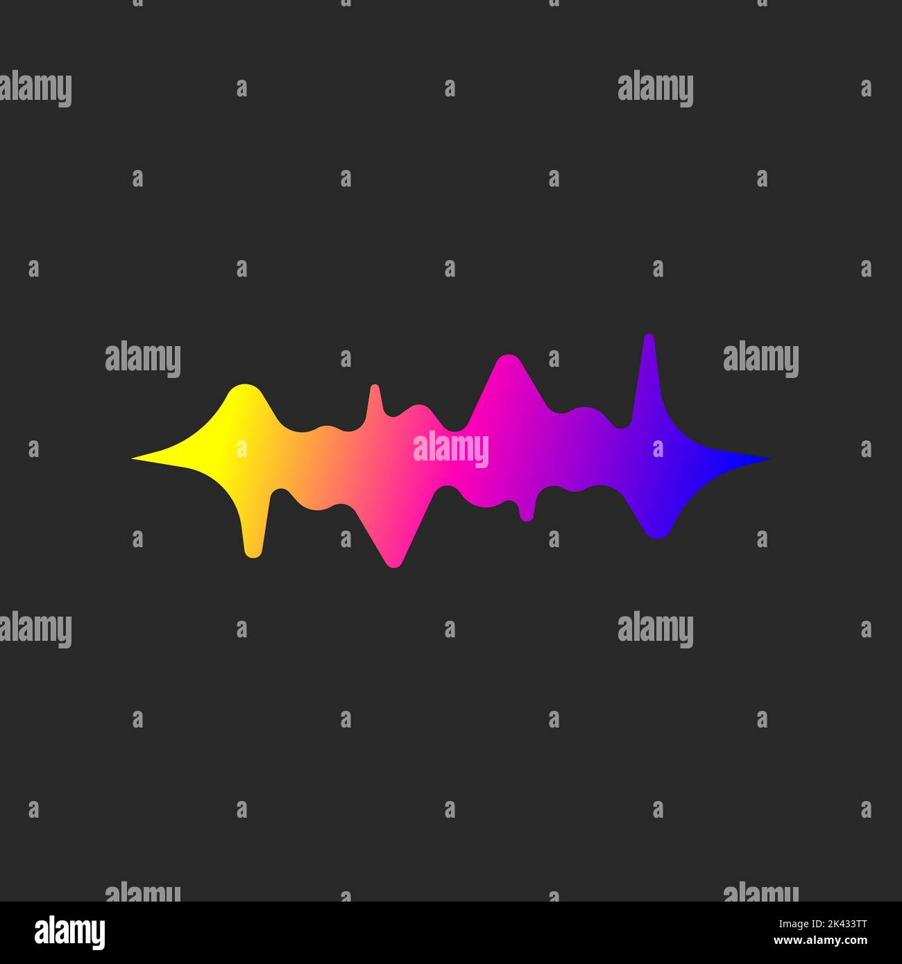 Sound wave equalizer. Vector illustration Stock Vector