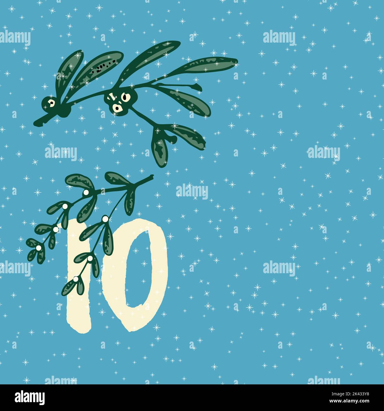 Page Advent Calendar 25 days of Christmas with space for text Stock ...