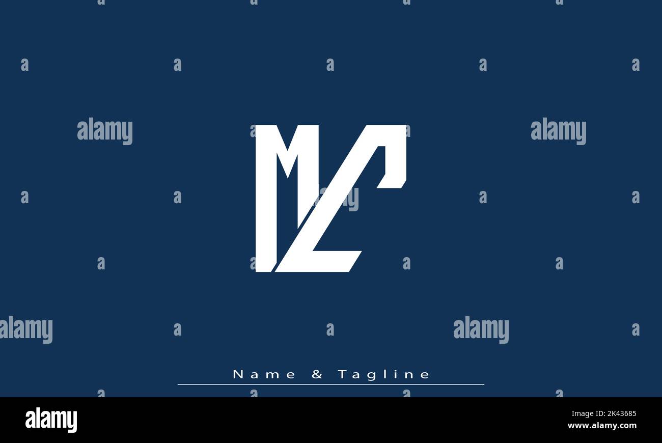 Alphabet letters Initials Monogram logo MC , CM Stock Vector
