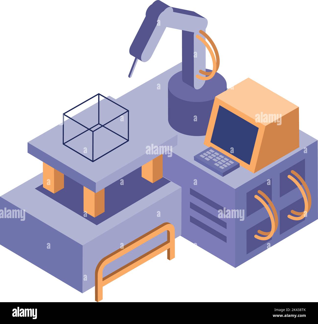 Isometric industrial robot arm hi-res stock photography and images - Alamy