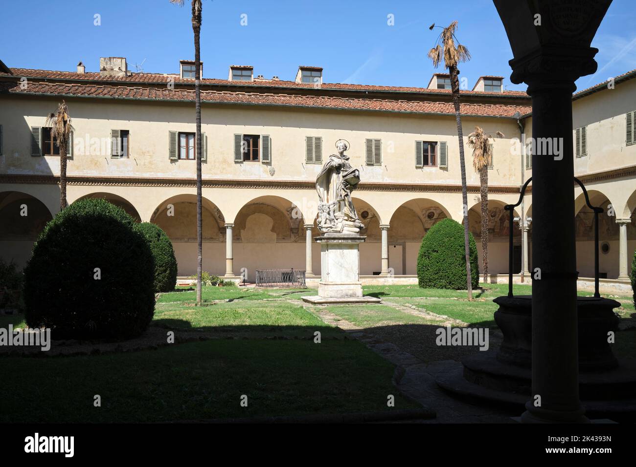 Basilica della Santissima Annunziata (Basilica of the Most Holy Annunciation) Florence Italy Stock Photo