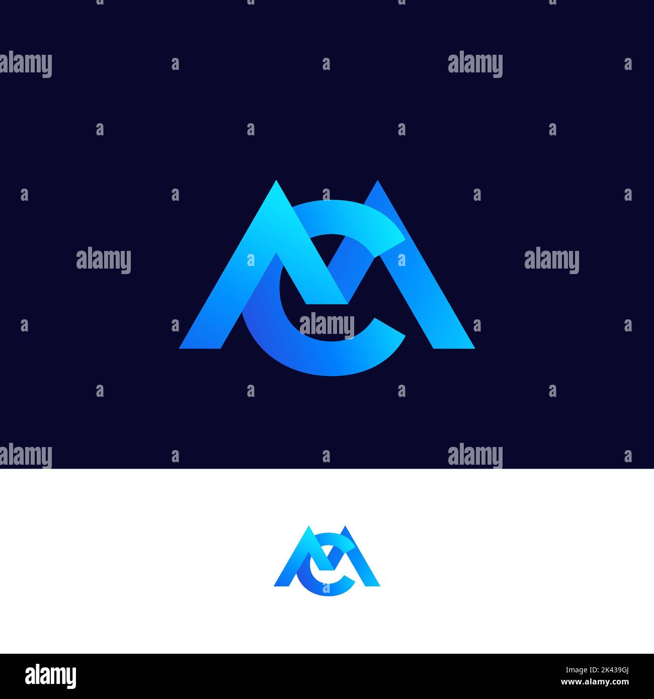 MC monogram vector logo with a gradient Stock Vector Image & Art - Alamy