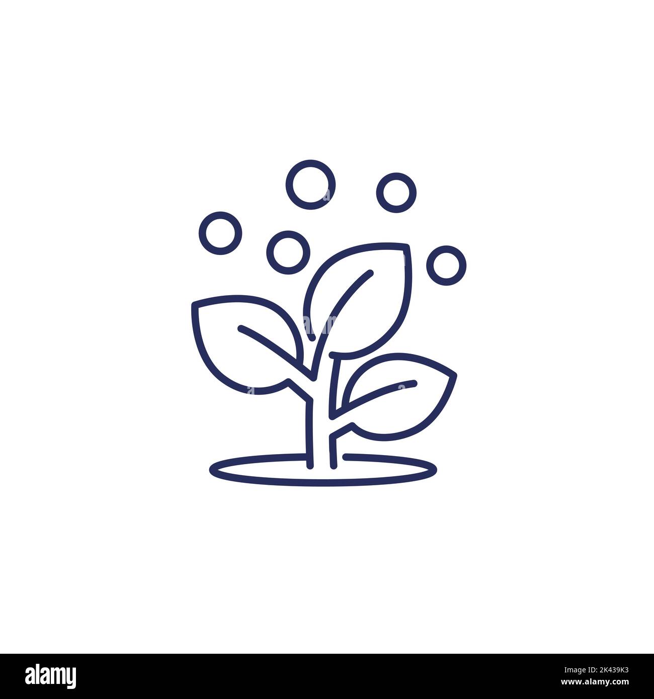 fertilizer and plant, fertilization line icon Stock Vector Image & Art ...