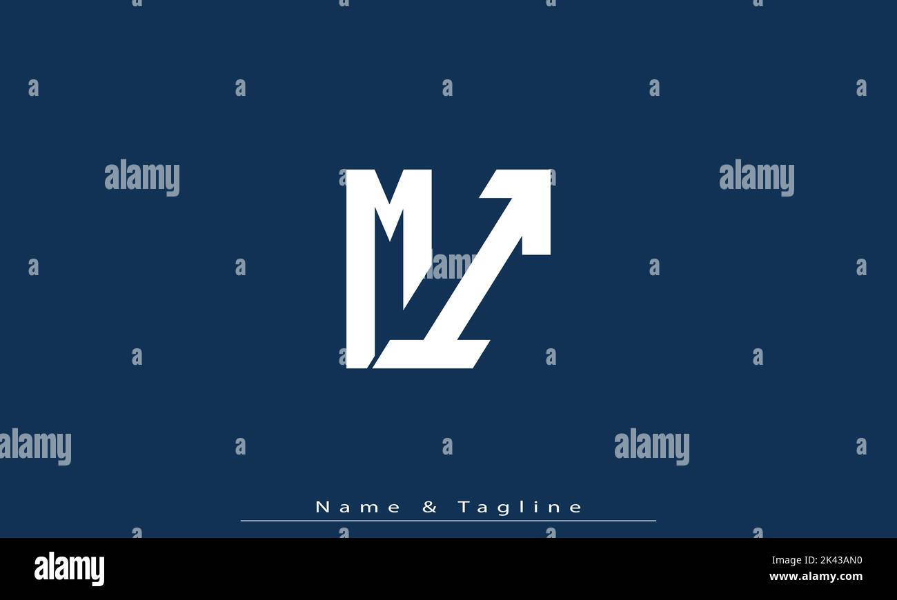 Alphabet letters Initials Monogram logo MI , IM Stock Vector