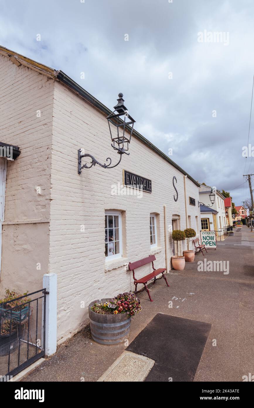 Historic Evandale in Tasmania Australia Stock Photo Alamy