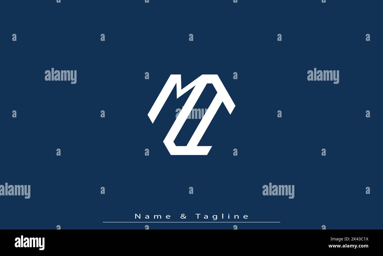 Alphabet letters Initials Monogram logo MI , IM Stock Vector