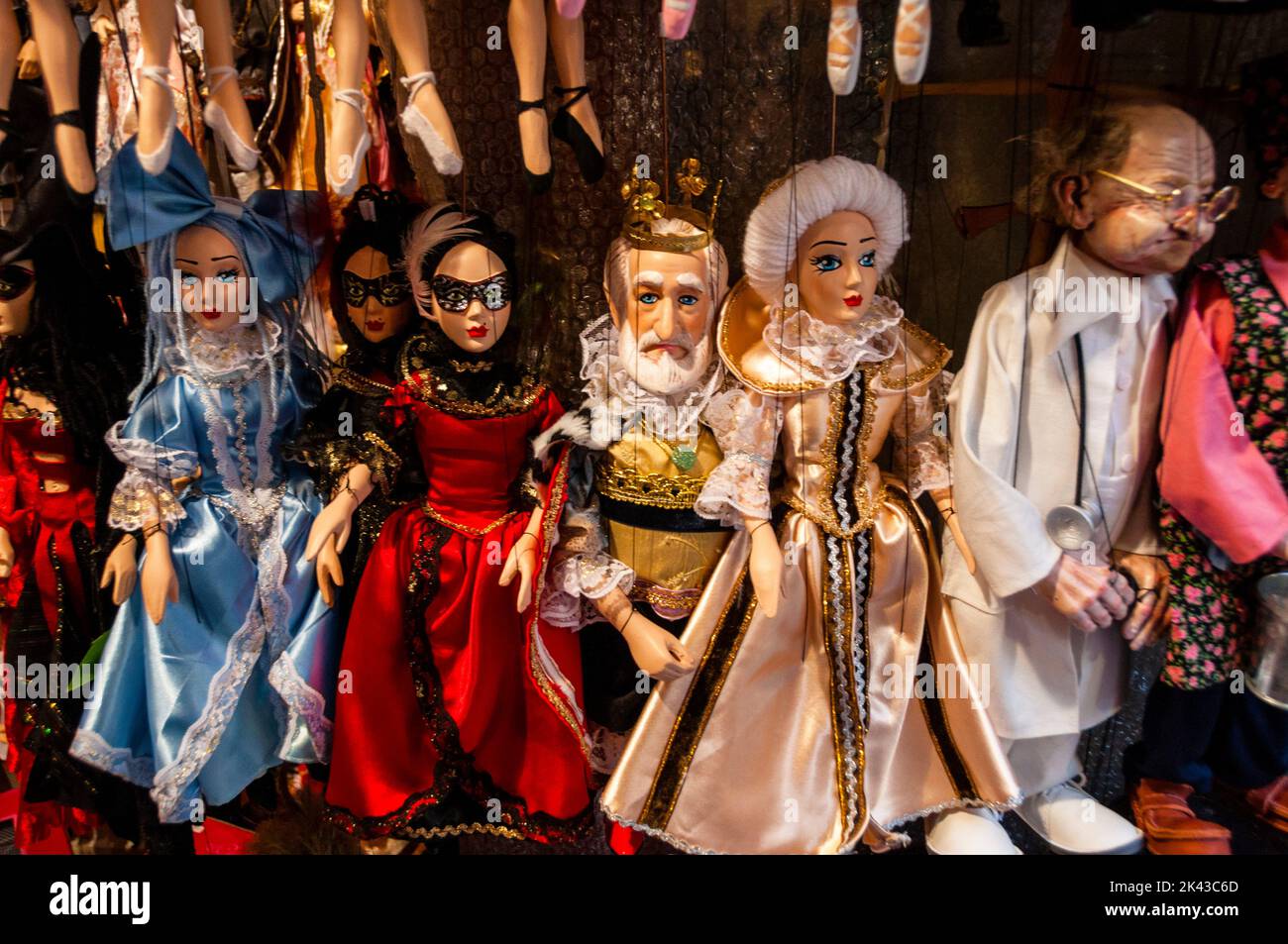 Handmade wooden puppets in Prague, Czech Republic Stock Photo Alamy
