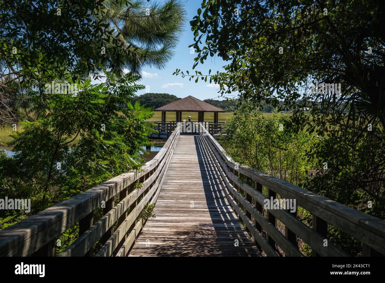 HILTON HEAD ISLAND, South Carolina, USA Sep 24, 2022 Boardwalk and
