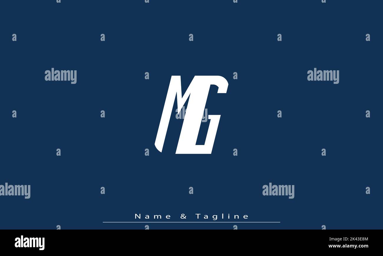 Premium Vector  Creative mg or gm letter initial circle shape pattern line  art elegant monogram modern unique logo