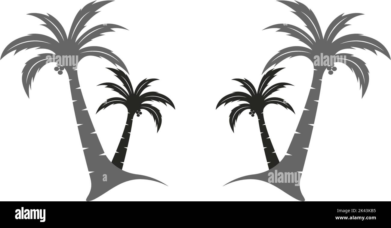 coconut tree icon vector illustration design Stock Vector