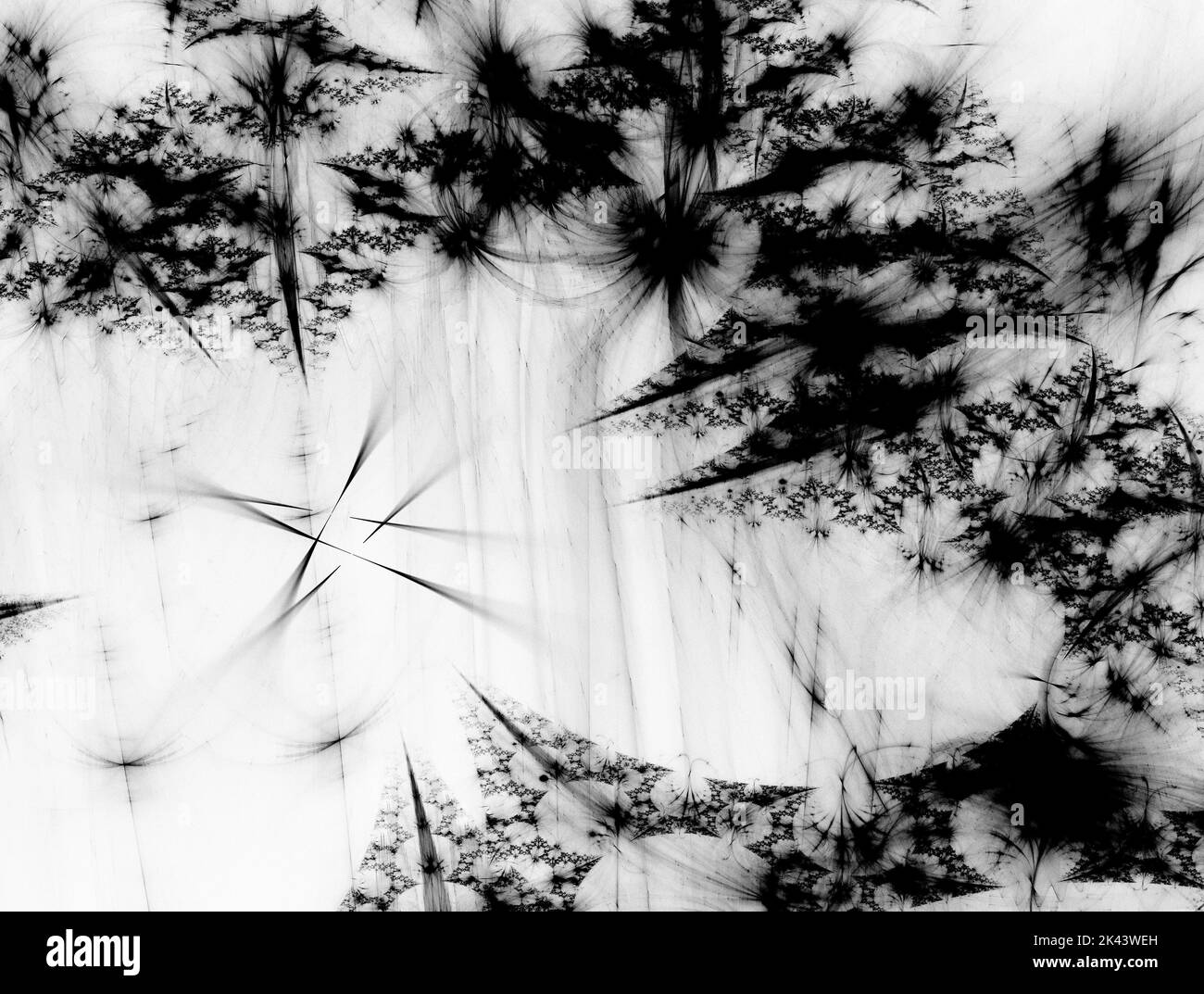 Imaginatory lush fractal texture image abstract background Stock Photo