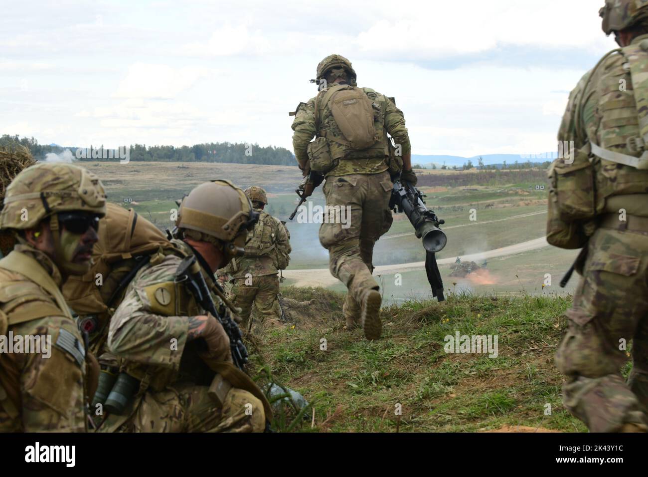 U.S. Army paratroopers assigned to the 1st Battalion, 503rd Infantry ...
