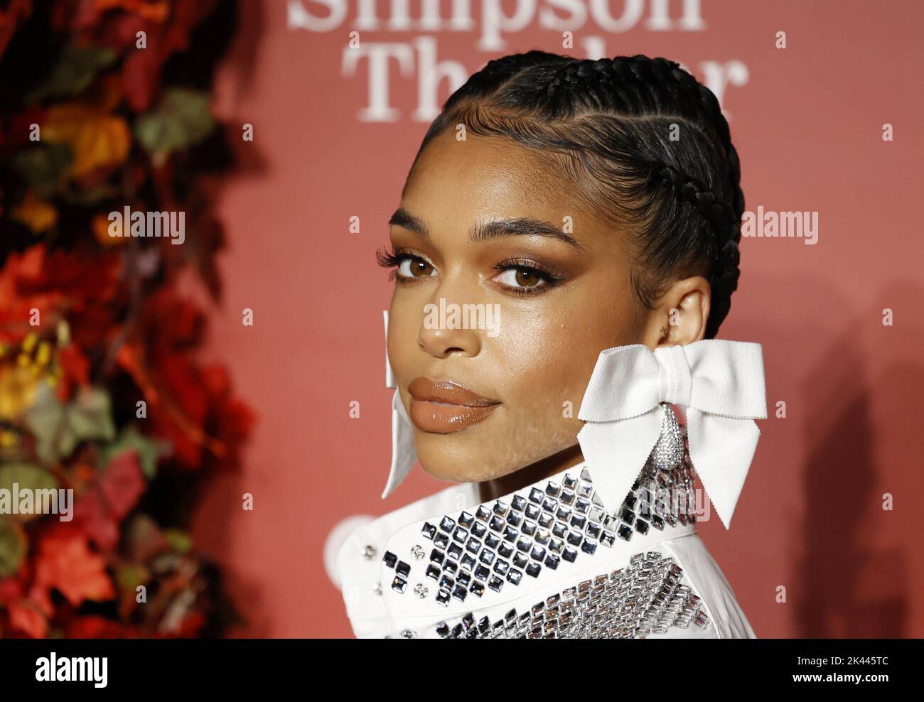 New York, United States. 29th Sep, 2022. Lori Harvey arrives on the red