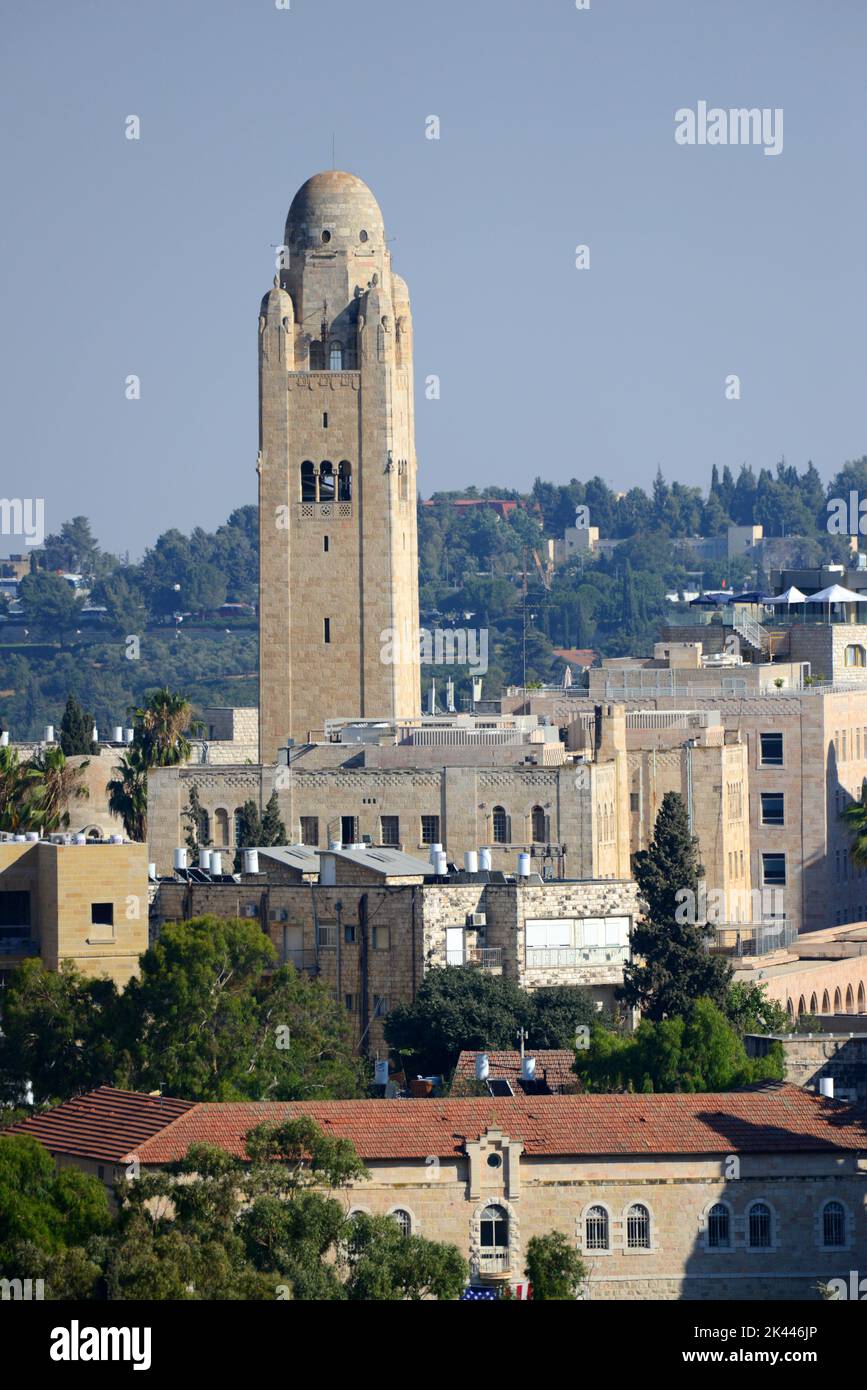 The Iconic YMCA building in Jerusalem, Israel Stock Photo Alamy