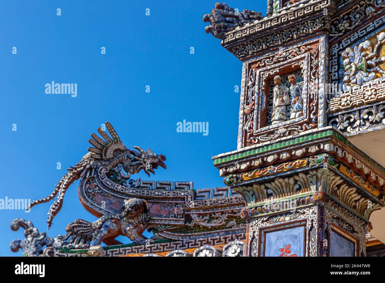 Thai Binh Pavilion, Emperor's Reading Room, Imperial City, Hue, Thua Thien Hue province, Vietnam Stock Photo